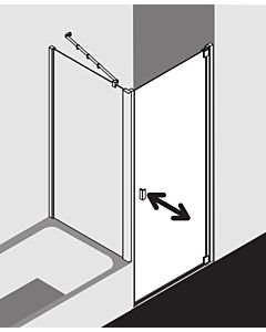 Kermi Raya Schwingtür RA1WR10020VPK 100x200cm, Anschlag rechts, ESG klar KermiClean