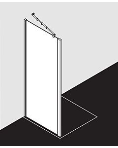 Kermi Raya Seitenwand RATWD07520VPK 75x200cm, ESG klar KermiClean, silber hochglanz