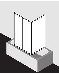 Kermi Vario 2000 3 Vario 2000 V2FW30651422K 73,5-76,8x140cm, blanc , perle Kerolan