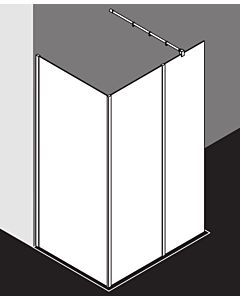 Kermi Système de verre Xb XBWIW08020VAK 78-80x200cm, argent brillant, TSG clair