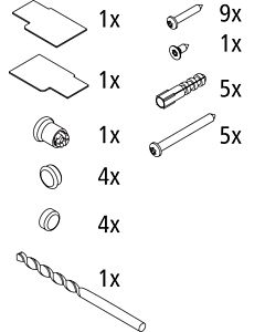 Kermi Ibiza 2000 assembly parts 2534163 set, white, I2 T