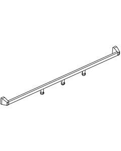 Kermi Ibiza porte-serviettes 2000 1250 mm, argent / brillant mat, toutes les parois latérales