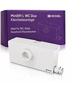KESSEL Minilift L WC Duo compact lifting station 28523 for sewage, 2 pumps with macerator, WLAN function, alarm, plug-and-play, EN 12050-3
