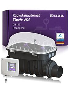 KESSEL backflow preventer Staufix FKA DN 125, exposed 84125 DN 125, for wastewater containing fecal matter, with comfort control unit,