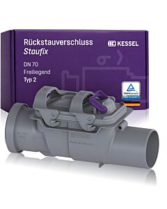 Kessel Rückstauverschluss Staufix 73070 DN70 aus Kunststoff