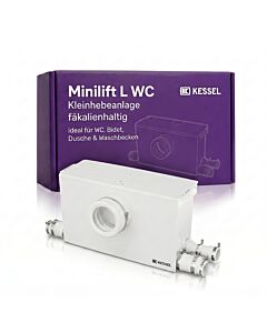 KESSEL Minilift L WC small lifting station 28522 with macerator for WC &amp; bathroom in basement