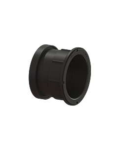 Kessel Zulaufstutzen DN 100 39100 ABS, mit Dichtung und Gewindering