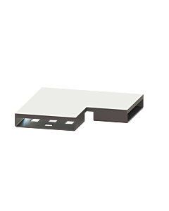 connecteur Kessel 45100.01 acier inoxydable brossé, angle 90 degrés