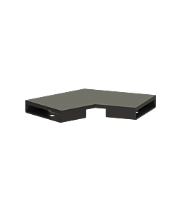 connecteur Kessel 45102.03 Noir brossé, angle 30 degrés