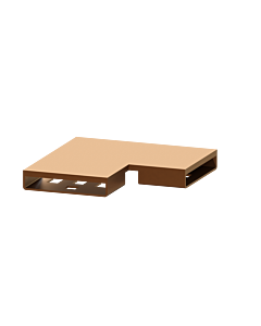 connecteur Kessel 45104.01 bronze brossé, angle 90 degrés