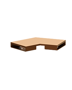 connecteur Kessel 45104.03 bronze brossé, angle 30 degrés