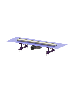 Kessel shower channel 45600.61M 550mm, with sealing collar, drain base