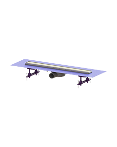 Kessel shower channel 45600.62M 650mm, with sealing collar, drain body