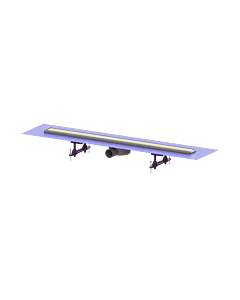 Kessel shower channel 45600.65M 950mm, with sealing collar, drain base