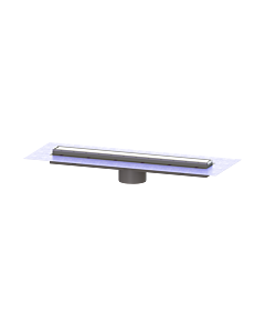 Kessel LINEARIS Comfort fixation de caniveau de douche 48928M 750 mm, avec collerette d&#39;étanchéité