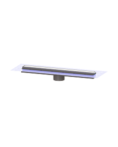 Kessel LINEARIS Comfort Duschrinnenaufsatz 48929M 850 mm, mit Dichtmanschette