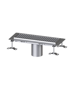 Kessel Ferrofix box gutter 6015050 stainless steel, 158x542x55mm, vertical outlet