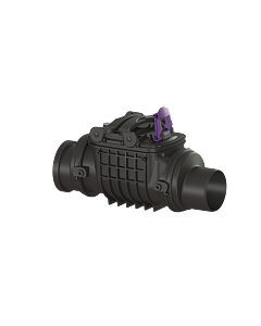 Kessel Staufix backwater valve 730125 DN 125, with 2 plastic flaps, exposed waste water pipe