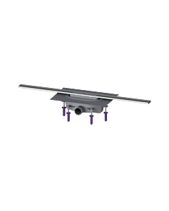 Kessel shower channel 45200.09 900 mm, brushed stainless steel, 50 mm water seal