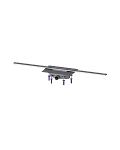 Kessel shower channel 45200.12 1200 mm, brushed stainless steel, 50 mm water seal