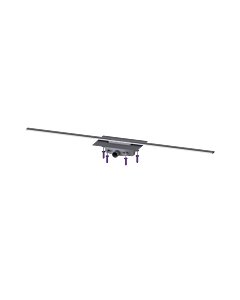 Kessel shower channel 45200.16 1600 mm, brushed stainless steel, 50 mm water seal