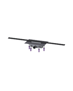 Kessel shower channel 45202.11 1100 mm, brushed black, 50 mm water seal