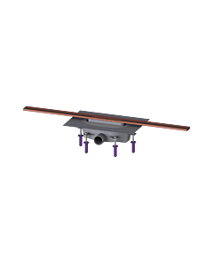 Kessel shower channel 45203.09 900 mm, brushed copper, 50 mm water seal