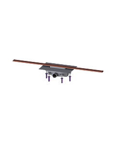 Kessel shower channel 45203.11 1100 mm, brushed copper, 50 mm water seal