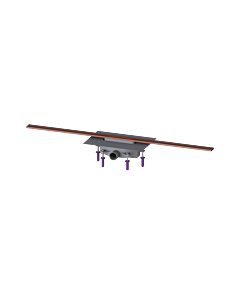 Kessel shower channel 45203.12 1200 mm, brushed copper, 50 mm water seal