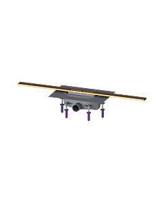 Kessel douche 45204.09 900 mm, bronze brossé, joint d&#39;étanchéité 50 mm