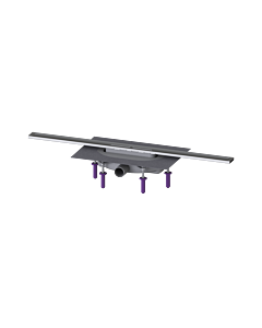 Kessel Linearis Duschrinne 45300.08 800 mm, Edelstahl gebürstet, Megastop