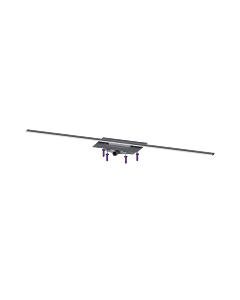Kessel douche 45300.16 1600 mm, acier inoxydable brossé, Megastop