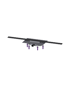 Kessel rigole de douche 45302.10 1000 mm, noir brossé, Megastop