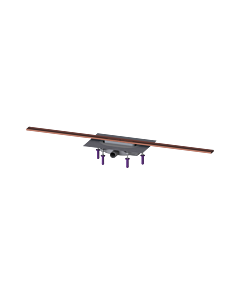 Kessel Linearis Duschrinne 45303.12 1200 mm, Copper gebürstet, Megastop