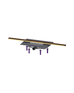 Kessel rigole de douche 45304.08 800 mm, bronze brossé, Megastop