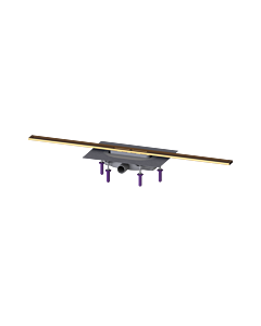 Kessel rigole de douche 45304.10 1000 mm, bronze brossé, Megastop