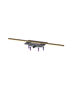 Kessel rigole de douche 45304.11 1100 mm, bronze brossé, Megastop