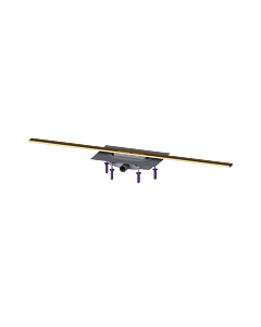 Kessel rigole de douche 45304.12 1200 mm, bronze brossé, Megastop