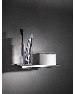 Keuco Edition 400 Doppelhalter 11553019000 verchromt, für Glas und Lotionspender