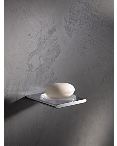 Keuco Edition 400 Seifenablage 11555019000 verchromt, mit Echtkristall-Schale, matt