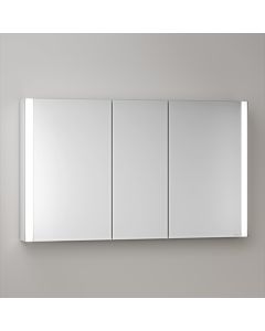KEUCO Somaris Spiegelschrank mit Beleuchtung 14504003100 120x71x12,7cm, Wandvorbau, 3-türig, verspiegelt