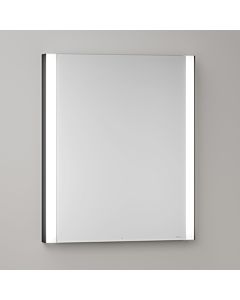 KEUCO Somaris Spiegelschrank mit Beleuchtung 14511371200 60x71x11,5cm, 1 Tür, Wandeinbau, Anschlag links, schwarz matt