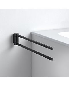 Keuco Plan Black Selection Handtuchhalter 14918370000  2-tlg., 438mm, schwenkbar, schwarz
