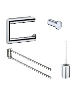 Keuco Plan Bad Accessoires Set Handtuchhalter,Haken,WC-Bürste,Papierhalter