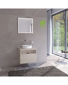 Keuco Meuble sous-vasque Stageline 32853180000 65 x 55 x 49 cm, décor cachemire, verre clair cachemire, sans électricité