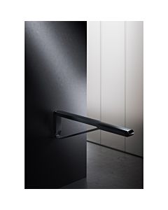 Keuco Axess WC folding support rail 35003370737 matt black/black, 700 mm