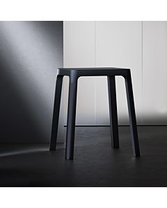 Keuco Axess Hocker 35082370037 Sitzfläche 338mm, schwarz matt/schwarz