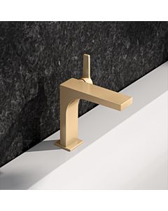 KEUCO Edition 11 single lever washbasin mixer 150, 51102250100 without drain fitting, brushed brass