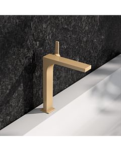 KEUCO Edition 11 single lever washbasin mixer 250, 51102250103 without drain fitting, brushed brass