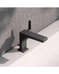 KEUCO Edition 11 single lever washbasin mixer 110, 51104350000 with pop-up waste set, brushed titanium black